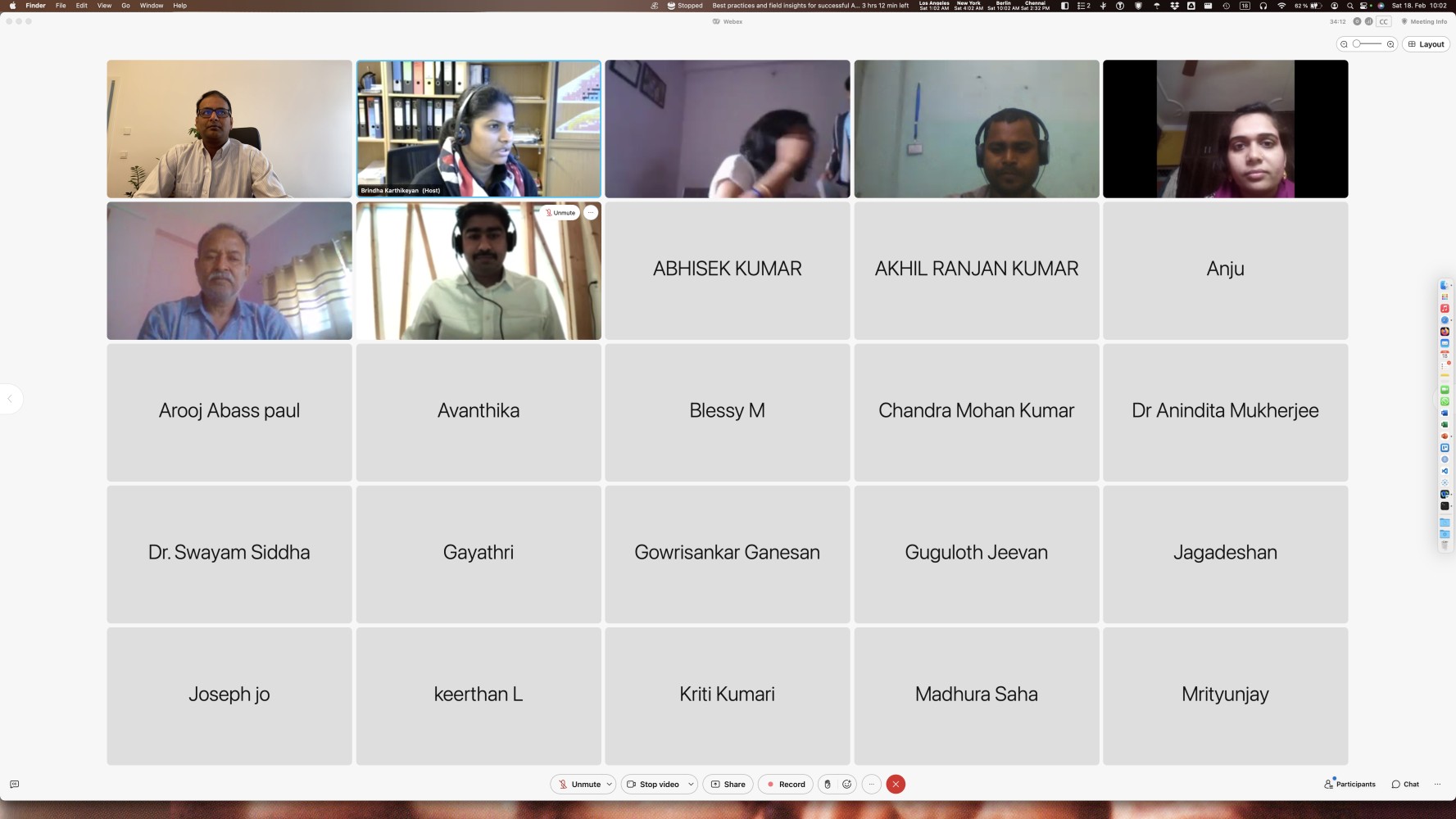 Mithun Sridharan - images from events